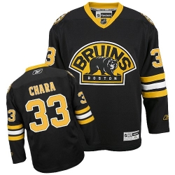 Zdeno Chara Reebok Boston Bruins Authentic Black Third NHL Jersey