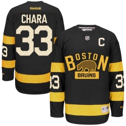 Zdeno Chara Reebok Boston Bruins Authentic Black 2016 Winter Classic NHL Jersey