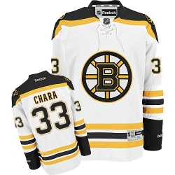 Zdeno Chara Youth Reebok Boston Bruins Authentic White Away NHL Jersey