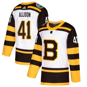 Jason Allison Youth Adidas Boston Bruins Authentic White 2019 Winter Classic Jersey