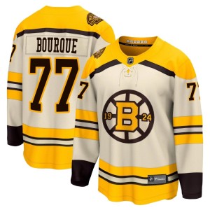 Ray Bourque Youth Fanatics Branded Boston Bruins Premier Cream Breakaway 100th Anniversary Jersey