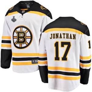 Stan Jonathan Youth Fanatics Branded Boston Bruins Breakaway White Away 2019 Stanley Cup Final Bound Jersey