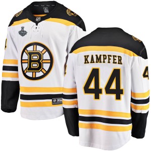 Steven Kampfer Youth Fanatics Branded Boston Bruins Breakaway White Away 2019 Stanley Cup Final Bound Jersey