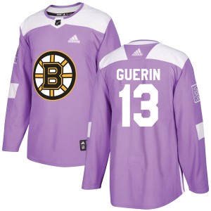 Bill Guerin Men's Adidas Boston Bruins Authentic Purple Fights Cancer Practice Jersey
