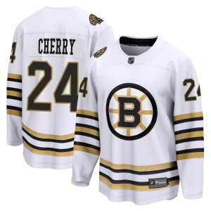 Don Cherry Youth Fanatics Branded Boston Bruins Premier White Breakaway 100th Anniversary Jersey