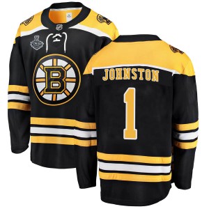 Eddie Johnston Youth Fanatics Branded Boston Bruins Breakaway Black Home 2019 Stanley Cup Final Bound Jersey