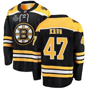 Torey Krug Youth Fanatics Branded Boston Bruins Breakaway Black Home 2019 Stanley Cup Final Bound Jersey