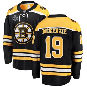 Johnny Mckenzie Youth Fanatics Branded Boston Bruins Breakaway Black Home 2019 Stanley Cup Final Bound Jersey