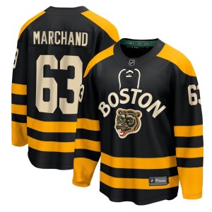 Brad Marchand Men's Fanatics Branded Boston Bruins Breakaway Black 2023 Winter Classic Jersey