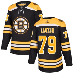 Jeremy Lauzon Men's Adidas Boston Bruins Authentic Black Home Jersey
