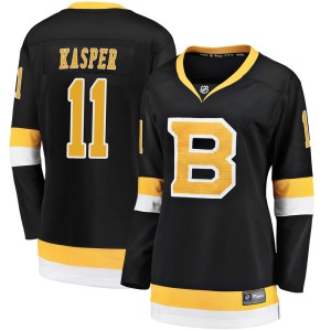 Steve Kasper Women's Fanatics Branded Boston Bruins Premier Black Breakaway Alternate Jersey