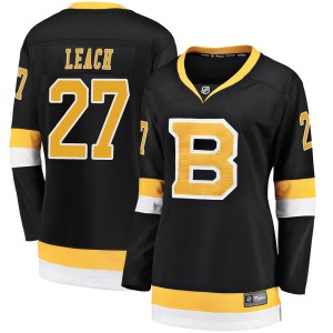 Reggie Leach Women's Fanatics Branded Boston Bruins Premier Black Breakaway Alternate Jersey