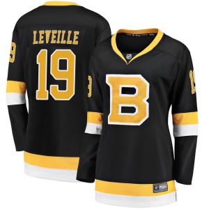 Normand Leveille Women's Fanatics Branded Boston Bruins Premier Black Breakaway Alternate Jersey