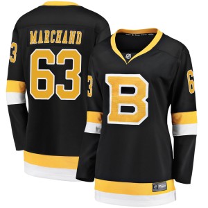 Brad Marchand Women's Fanatics Branded Boston Bruins Premier Black Breakaway Alternate Jersey
