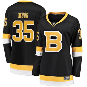 Andy Moog Women's Fanatics Branded Boston Bruins Premier Black Breakaway Alternate Jersey
