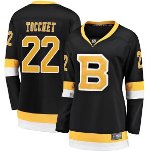 Rick Tocchet Women's Fanatics Branded Boston Bruins Premier Black Breakaway Alternate Jersey