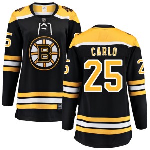 Brandon Carlo Women's Fanatics Branded Boston Bruins Breakaway Black Home Jersey