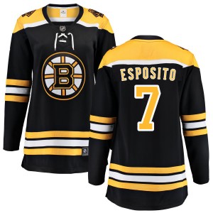 Phil Esposito Women's Fanatics Branded Boston Bruins Breakaway Black Home Jersey
