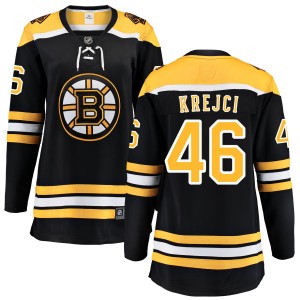 David Krejci Women's Fanatics Branded Boston Bruins Breakaway Black Home Jersey
