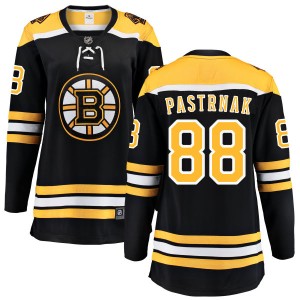 David Pastrnak Women's Fanatics Branded Boston Bruins Breakaway Black Home Jersey