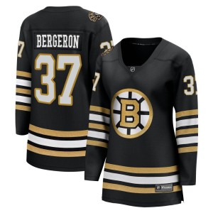 Patrice Bergeron Women's Fanatics Branded Boston Bruins Premier Black Breakaway 100th Anniversary Jersey