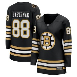 David Pastrnak Women's Fanatics Branded Boston Bruins Premier Black Breakaway 100th Anniversary Jersey