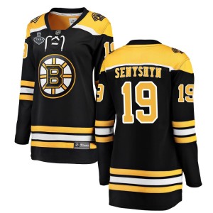 Zach Senyshyn Women's Fanatics Branded Boston Bruins Breakaway Black Home 2019 Stanley Cup Final Bound Jersey