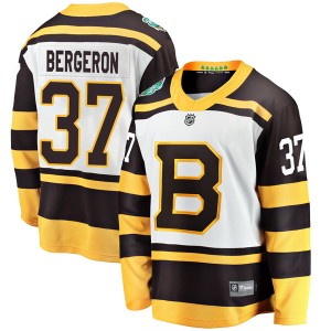 Patrice Bergeron Youth Fanatics Branded Boston Bruins Breakaway White 2019 Winter Classic Jersey