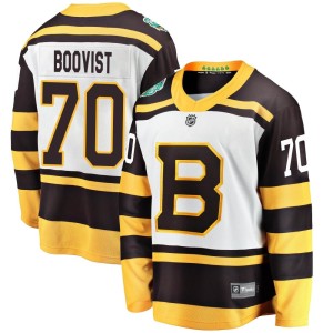 Jesper Boqvist Youth Fanatics Branded Boston Bruins Breakaway White 2019 Winter Classic Jersey