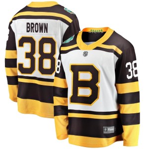 Patrick Brown Youth Fanatics Branded Boston Bruins Breakaway White 2019 Winter Classic Jersey