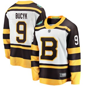 Johnny Bucyk Youth Fanatics Branded Boston Bruins Breakaway White 2019 Winter Classic Jersey