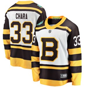 Zdeno Chara Youth Fanatics Branded Boston Bruins Breakaway White 2019 Winter Classic Jersey