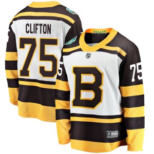 Connor Clifton Youth Fanatics Branded Boston Bruins Breakaway White 2019 Winter Classic Jersey