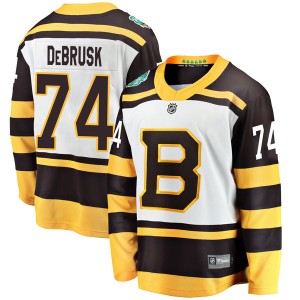 Jake DeBrusk Youth Fanatics Branded Boston Bruins Breakaway White 2019 Winter Classic Jersey