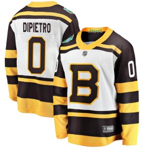 Michael DiPietro Youth Fanatics Branded Boston Bruins Breakaway White 2019 Winter Classic Jersey