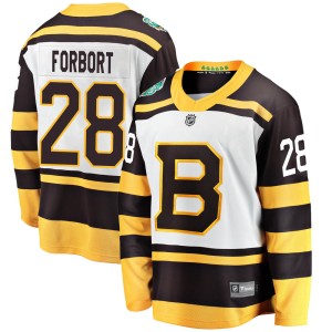 Derek Forbort Youth Fanatics Branded Boston Bruins Breakaway White 2019 Winter Classic Jersey