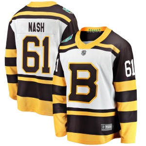 Rick Nash Youth Fanatics Branded Boston Bruins Breakaway White 2019 Winter Classic Jersey