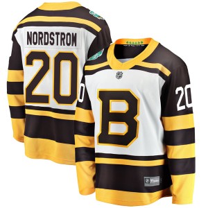 Joakim Nordstrom Youth Fanatics Branded Boston Bruins Breakaway White 2019 Winter Classic Jersey