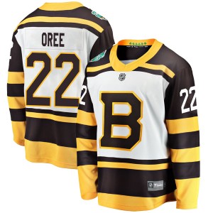 Willie O'ree Youth Fanatics Branded Boston Bruins Breakaway White 2019 Winter Classic Jersey