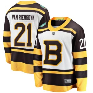 James van Riemsdyk Youth Fanatics Branded Boston Bruins Breakaway White 2019 Winter Classic Jersey