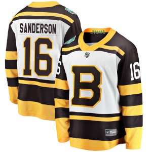Derek Sanderson Youth Fanatics Branded Boston Bruins Breakaway White 2019 Winter Classic Jersey