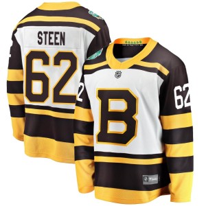 Oskar Steen Youth Fanatics Branded Boston Bruins Breakaway White 2019 Winter Classic Jersey