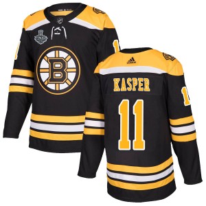 Steve Kasper Youth Adidas Boston Bruins Authentic Black Home 2019 Stanley Cup Final Bound Jersey