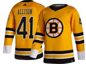 Jason Allison Youth Adidas Boston Bruins Breakaway Gold 2020/21 Special Edition Jersey