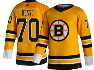Brandon Bussi Youth Adidas Boston Bruins Breakaway Gold 2020/21 Special Edition Jersey