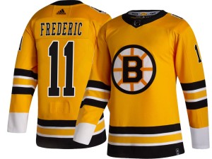 Trent Frederic Youth Adidas Boston Bruins Breakaway Gold 2020/21 Special Edition Jersey