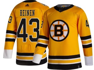 Danton Heinen Youth Adidas Boston Bruins Breakaway Gold 2020/21 Special Edition Jersey