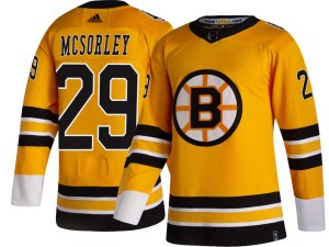 Marty Mcsorley Youth Adidas Boston Bruins Breakaway Gold 2020/21 Special Edition Jersey