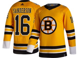 Derek Sanderson Youth Adidas Boston Bruins Breakaway Gold 2020/21 Special Edition Jersey