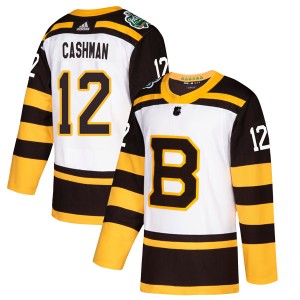 Wayne Cashman Men's Adidas Boston Bruins Authentic White 2019 Winter Classic Jersey